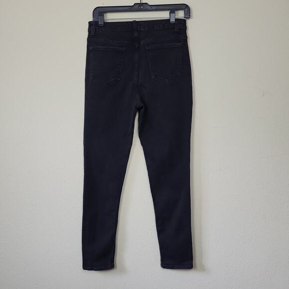 No Boundaries Womens Black Dark Wash High Rise Denim Skinny Jeans Size 11 - Picture 2 of 9